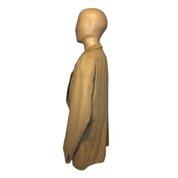 Alexandre of England Cashmere Coat Mens Size 48 Brown Fine Quality Suit Jacket - Picture 3 of 10